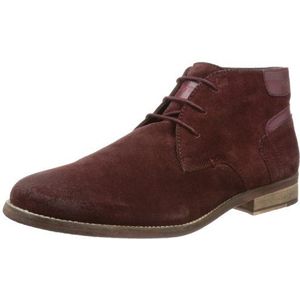 s.Oliver Casual Desert Boots voor heren, Rode Rot Merlot 537, 10 UK