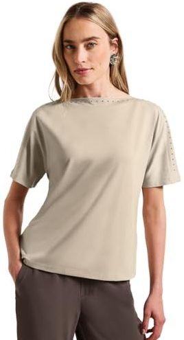 Street One - T-shirt - Zwart - Viscosemix