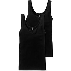 Schiesser dames onderhemd, zwart (000), 36