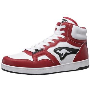 KangaROOS K-Slam Point Mid Sneakers, uniseks, rouge/jet zwart, 38 EU, Rouge Jet Black, 38 EU