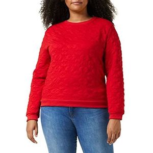 Louche Dames Jan-Flower Polo Sweater, Rood, 38 NL