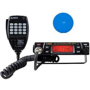 VHF radiostation kit PNI Alinco DR-CS-10 136-174MHz, 200 kanalen, DMTF, 13.8V + Blue Sticky Pad cadeau