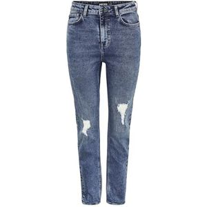 PCBELLA HW TAP Dest ANK Jeans MB406 NOOS, blauw (medium blue denim), 25W x 30L