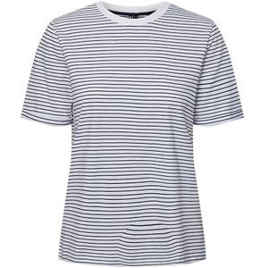 Pieces - Pcria Ss Fold Up Tee Stripes Noos Bc - Dames - t-Shirts
