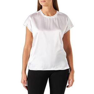 Pinko Farida 6 blouse satijn stretch T-shirt, Z04_witte bril, 40 dames