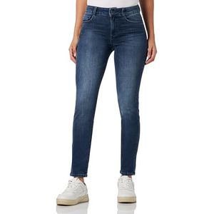 TOM TAILOR Kate Slim Jeans voor dames, 10120 - Used Dark Stone Blue Denim, 29W / 30L