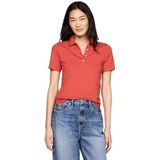 Tommy Hilfiger - 1985 Slim Pique Polo - Poloshirt - Rood - Dames