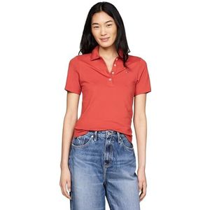 Tommy Hilfiger - 1985 Slim Pique Polo - Poloshirt - Rood - Dames