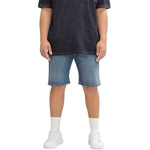 TOM TAILOR Uomini Slim Jeans Shorts 1033439, 10118 - Used Light Stone Blue Denim, 46