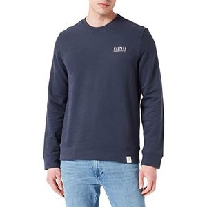 MUSTANG Heren Style Ben Crewneck Pullover, Outer Space 5330, XXL