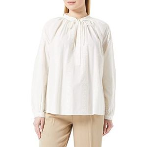 Seidensticker Damesblouse met lange mouwen, regular fit, crème, maat 44, crème, 44