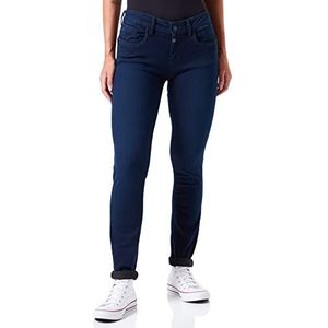 Timezone Dames Tight Sanyatz Jeans, Admiral Blue Wash, 26W x 28L