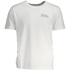 Fila Borne Regular Graphic T-shirt voor heren, Wit, S