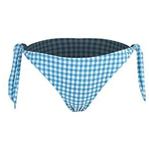 Trendyol Vrouwen lage taille normale draver klassieke bikinibroekje, Wit-blauw, 44