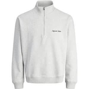 JACK & JONES Jornorrebro Emb Sweat High Neck Sn, wit melange., L