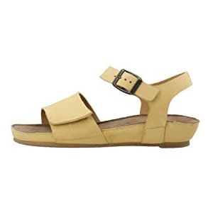 CA'SHOTT A/S CASAVA Buckle Nubuck Damessandaal, geel, 39 EU, geel, 39 EU