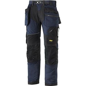 Snickers Workwear 69029504048 broek werkbroek FlexiWork met holsterzakken maat 48 in marineblauw/zwart