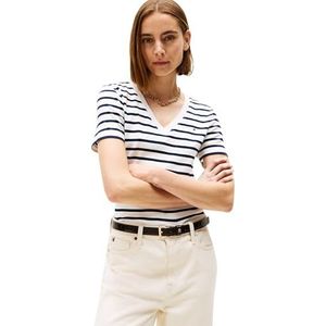 TOMMY HILFIGER - CODY - T-shirt - Marine/Wit - Slanke Pasvorm
