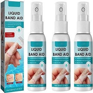 30 ml vloeibare bandage spray, voor gebarsten hulp sneldrogende wonden verzorging (3 stuks)