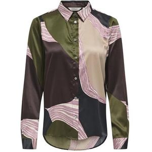 Onljane Life L/S Shirt WVN, dark olive, XS