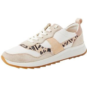 Clarks Dashlite Jazz Sneakers voor dames, White Interest, 42 EU