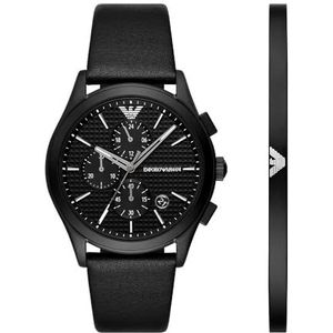 Emporio Armani Watch AR80070SET, zwart