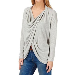 ESPRIT Damesshirt met lange mouwen, grijs (Metal Grey Melange 067), M