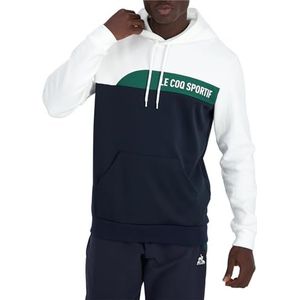 Le Coq Sportif Uniseks sweatshirt met capuchon, N.o.w/Sky Captain, L