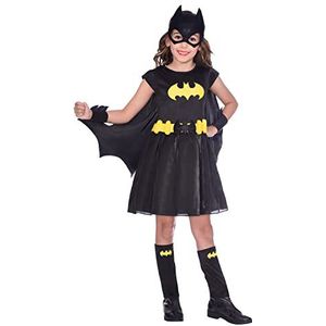 Amscan 9906068 Kind Meisjes Officiële Warner Bros. Licentied Batgirl Classic Fancy Dress Kostuum (8-10 jaar), Zwart