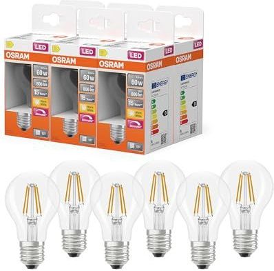 Osram - LED Lamp - Helder - E27 - Peer A60 - Dimbaar - 5.9W (60W) - 2700K