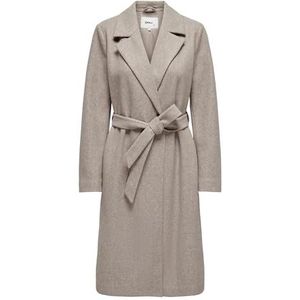 ONLY Dames Onlalvilda Life Wrap Coat OTW mantel, Simply Taupe, XXL