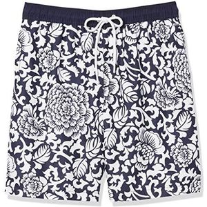 Amazon Essentials Sneldrogende 9 ""Zwembroek Shorts, Zwart Vintage Bloemen, S