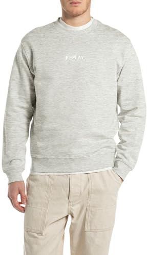 REPLAY - M05 - Sweat-shirt - Grijs Licht Gemêleerd - Regular Fit