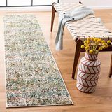 Safavieh Madison Collectie MAD460Y Moderne Hedendaagse Abstracte Runner, 2' x 8', Groen/Turkoois