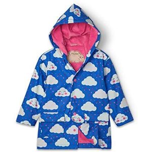 Hatley Regenjas met print voor meisjes, Vrolijke wolken, 8 jaar