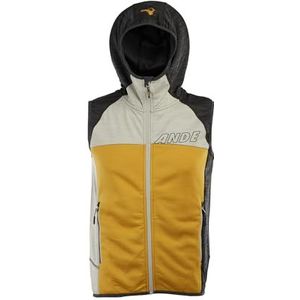 Ande M43007-1909 QUALIDO VEST sportvest heren goud/antraciet maat S