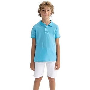 DeFacto Jongens T-shirt, turquoise, 5-6 Jaar