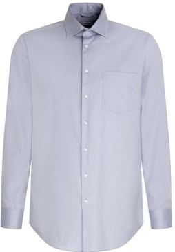 Seidensticker 343510, comfort fit lange mouwen businesshemd, 39, blauw, 39