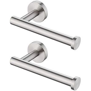 KES Toiletpapierhouder roestvrij staal SUS304 wc-rolhouder toiletrolhouder toiletpapierhouder toiletrolhouder 2 stuks geborsteld, A2175S12-2-P2
