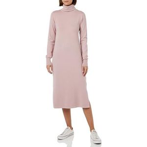 Jalene Dames gebreide jurk Midi 15624941-JA03, oudroze, XS/S, Oudroze, XS/S