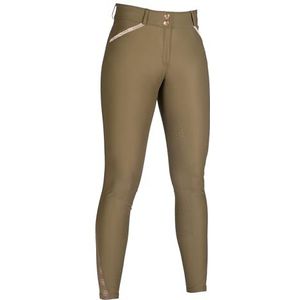 HKM Dames Edinburgh Silicone Rijbroek, Olive Green, 36