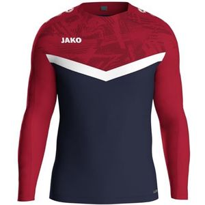 JAKO Iconic sweatshirt voor jongens en meisjes, ademende uniseks sporttrui met warme fleece binnenkant, maximale bewegingsvrijheid