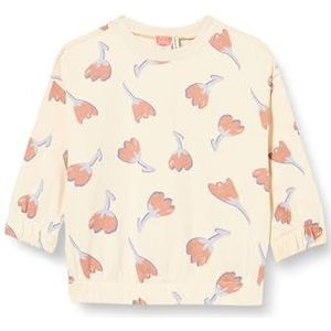 Koton Babygirl's Crew Neck Long Sleeve Flower Printed Sweatshirt, Beige design (0d5), 12-18 maanden