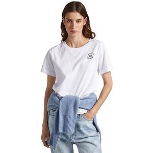 Pepe Jeans Chantal T-shirt voor dames, Wit (wit), XL