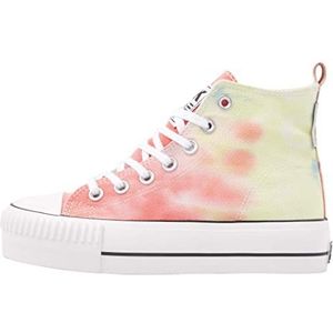 British Knights Kaya MID Sneakers voor dames, salmon/baby blue TIE DYE, 36 EU