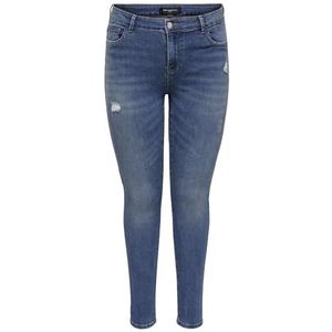 ONLY CARMAKOMA CARSALLY MID Skinny BJ114-3 NOOS Jeans, Medium Blue Denim, 44/32, blauw (medium blue denim), 44W x 32L