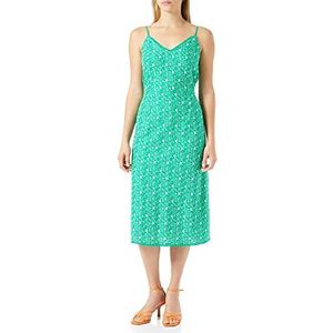 VERO MODA - Jurk 'SONEY' - Groen/Wit - Mouwloos - Bloemenprint