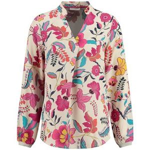 KEY LARGO Damesblouses WB Bloom V-hals, Fuchsia Pink (1323), S