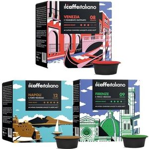 A Modo Mio 120 compatible Lavazza Capsule - Il Caffè Italiano - Kit Tasting Ronde van Italië met diverse intensiteiten