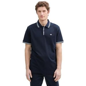 TOM TAILOR Poloshirt voor heren, 10668 - Sky Captain Blue, XL